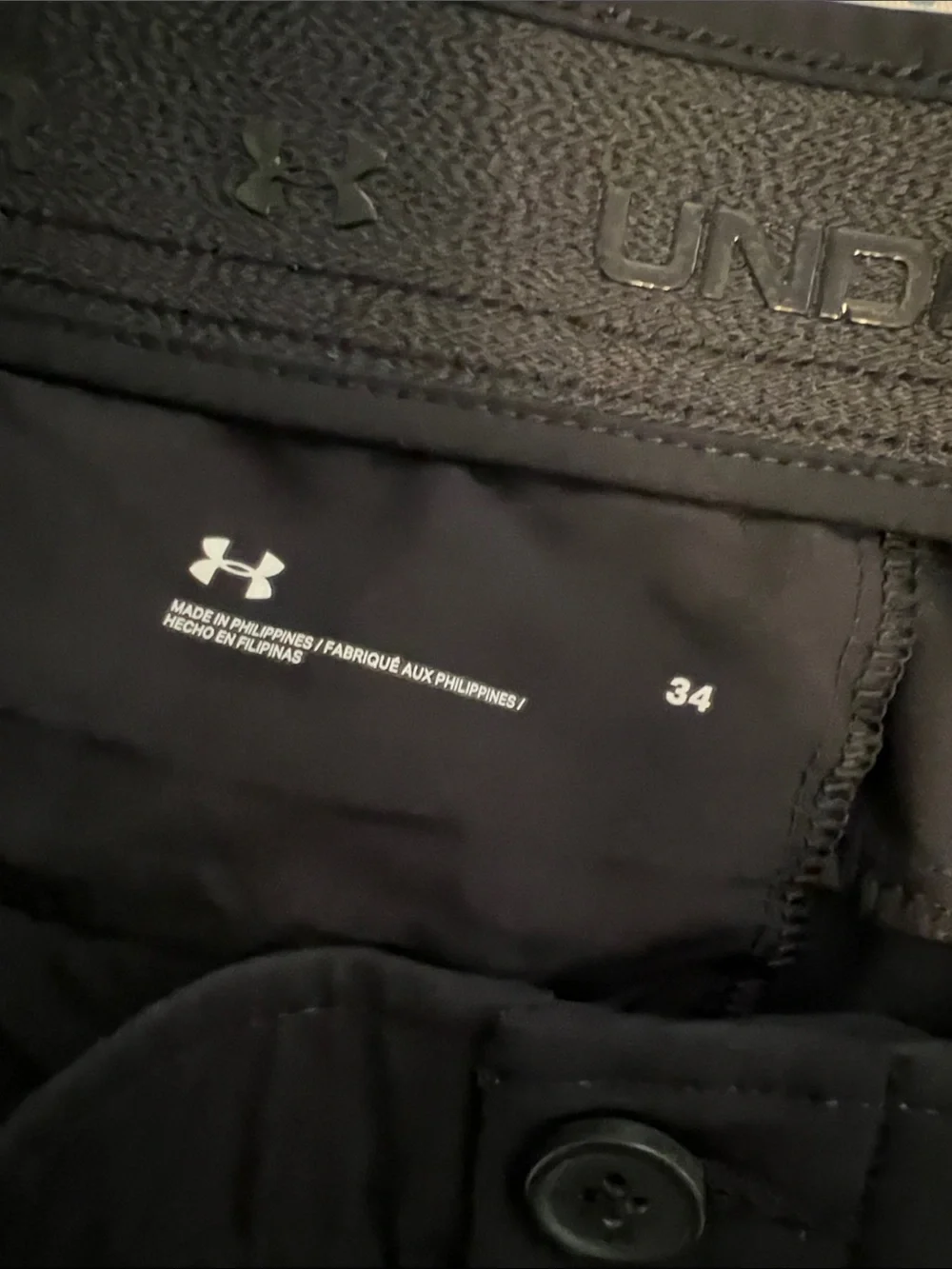 Under Armour Men’s Black Golf Shorts Size 34